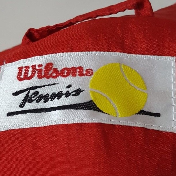 NEW Vintage Wilson Tennis Zip Up Jacket Colorblock Windbreaker L 80s NWT - Picture 4 of 8